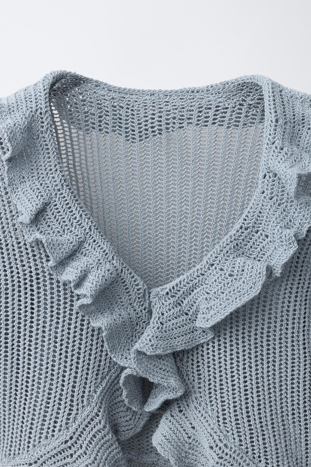 CHAQUETA PUNTO VOLANTE / Azul / Gris - Zara фото 3