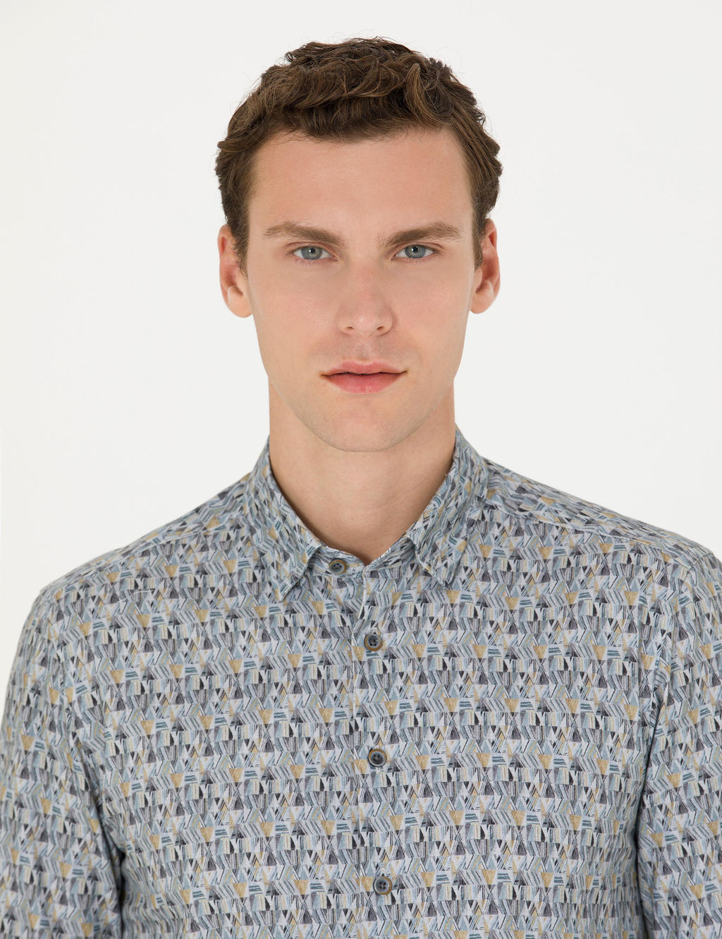 Рубашка Pierre Cardin Slim Fit петрол