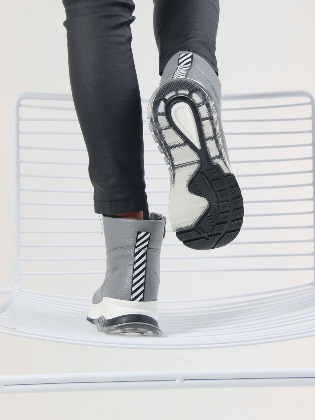 Ботинки 311.AVATARbl. Серый макс/Мех