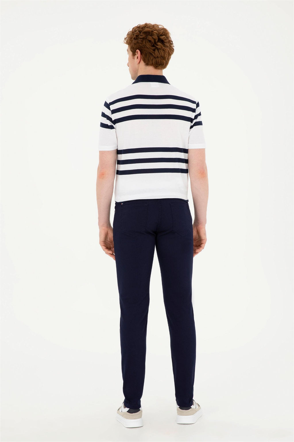Мужские темно-синие брюки из плотной ткани - U.s. polo assn фото 4
