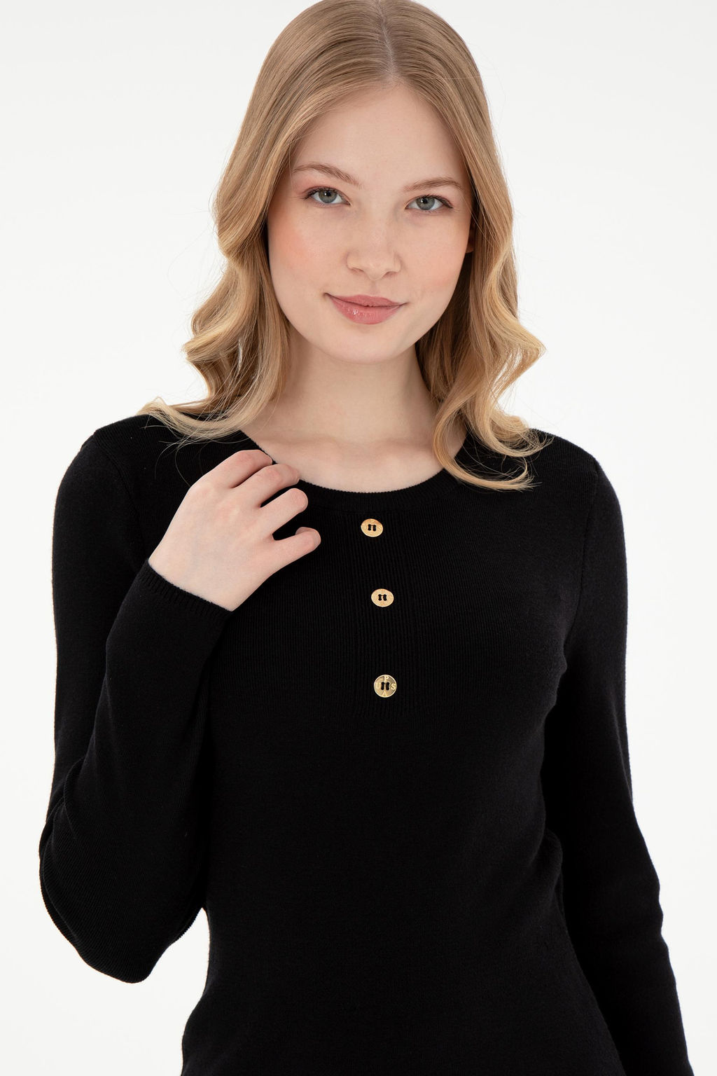 Женское черное трикотажное платье Неожиданная скидка в корзине - U.s. polo assn фото 2