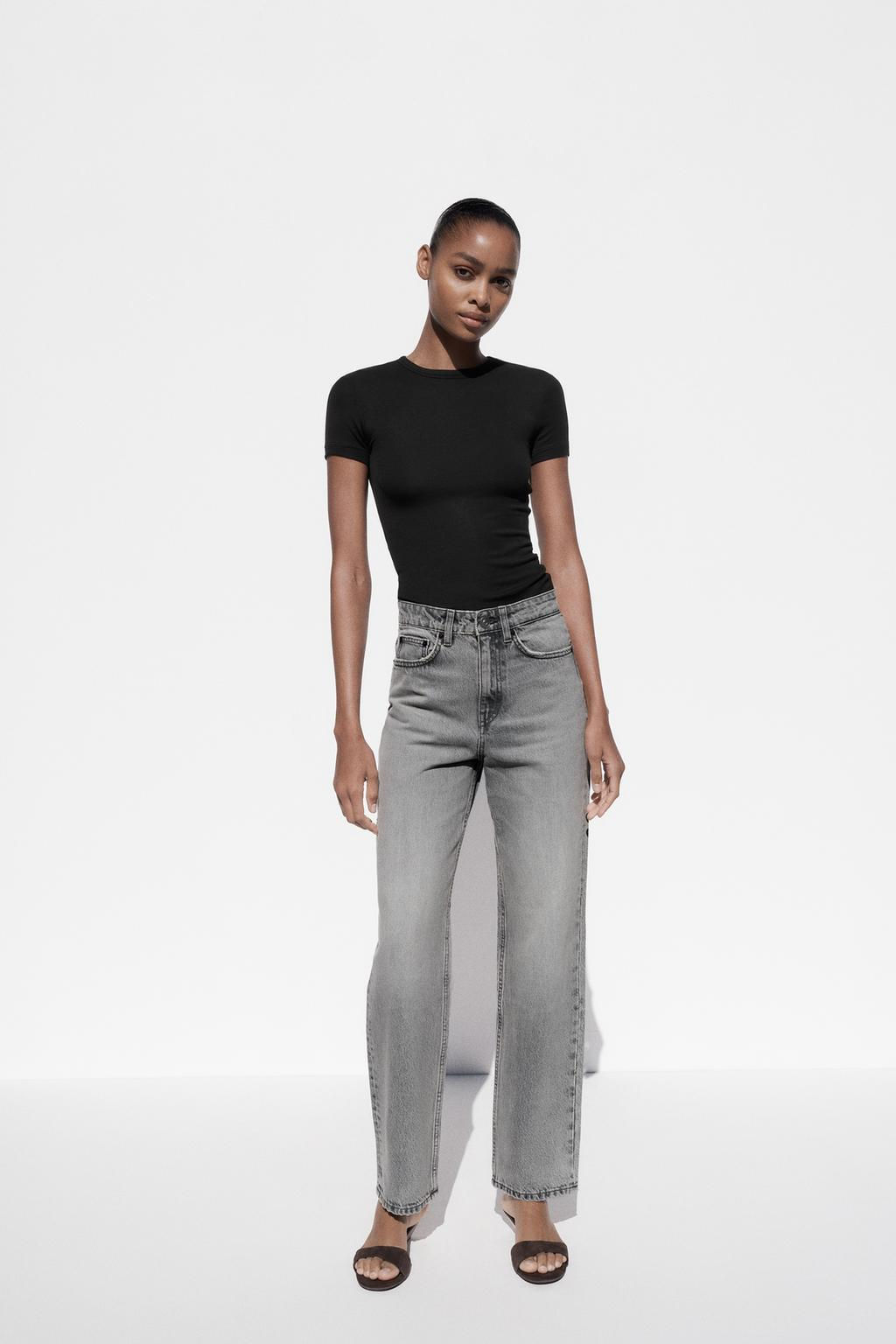 TRF MOM FIT HIGH-WAIST JEANS - Zara фото 7