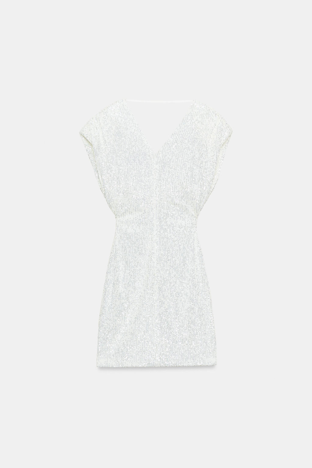 VESTIDO MINI LENTEJUELAS / Blanco - Zara фото 4