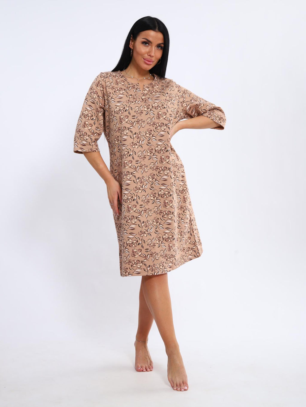 Сорочка теплая, футер с начесом (01035) - Плиона фото 99