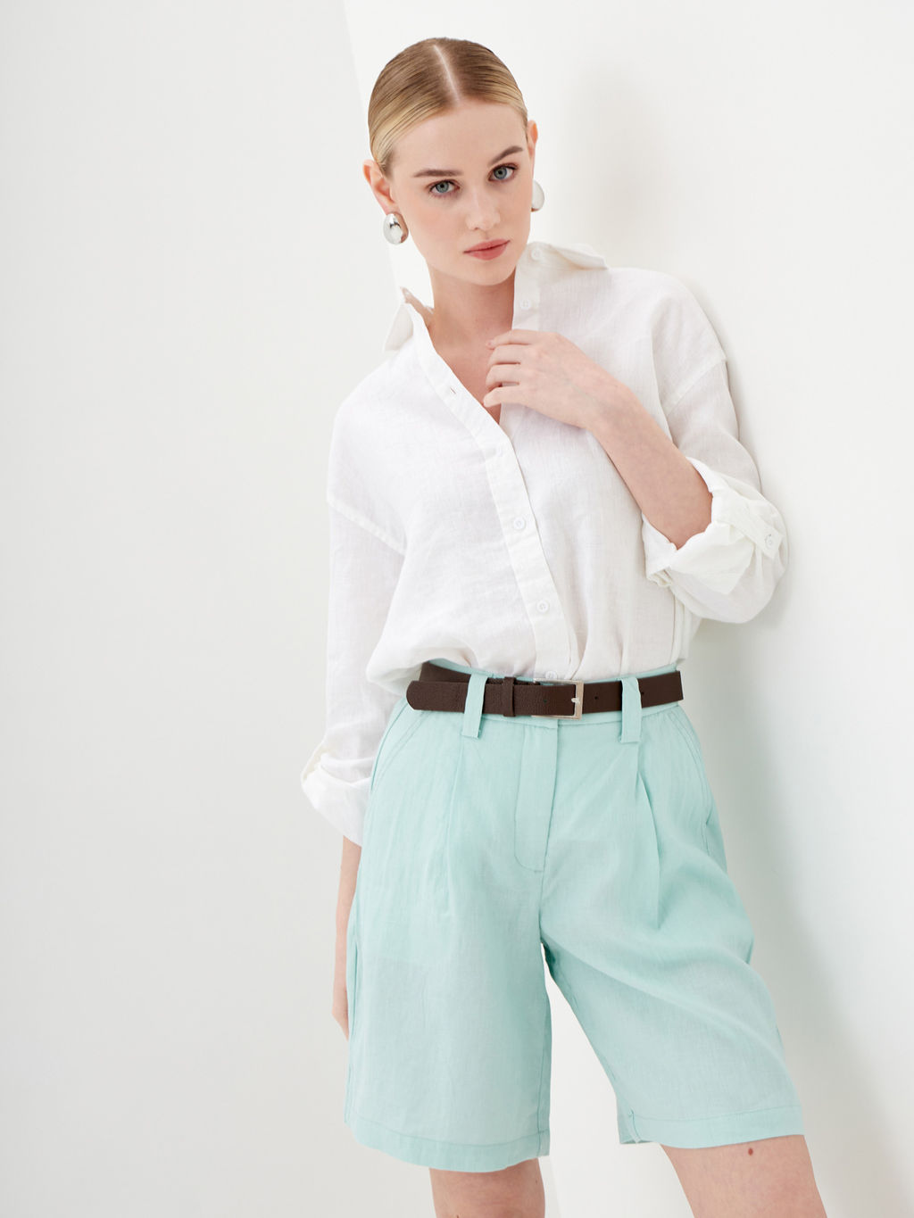 Женские льняные Шорты - Mossmore фото 41