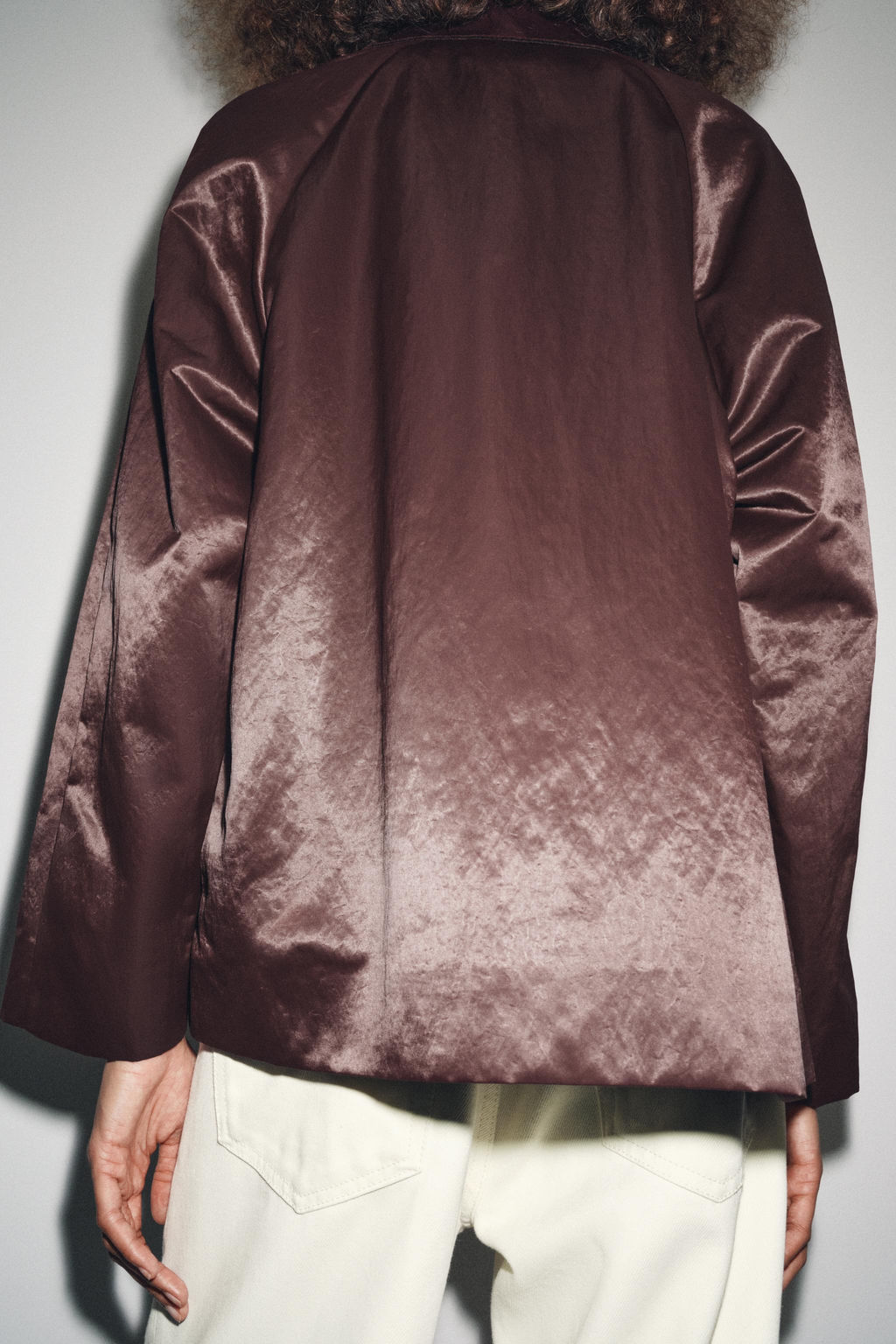 ZW COLLECTION SATIN JACKET