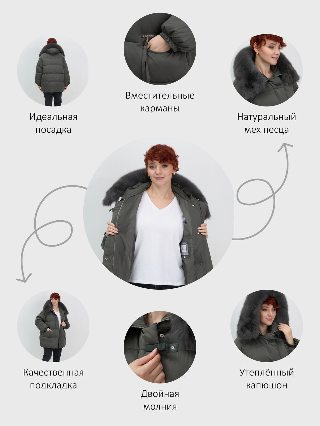 Куртка зимняя с мехом Бренд: Visdeer  фото 21