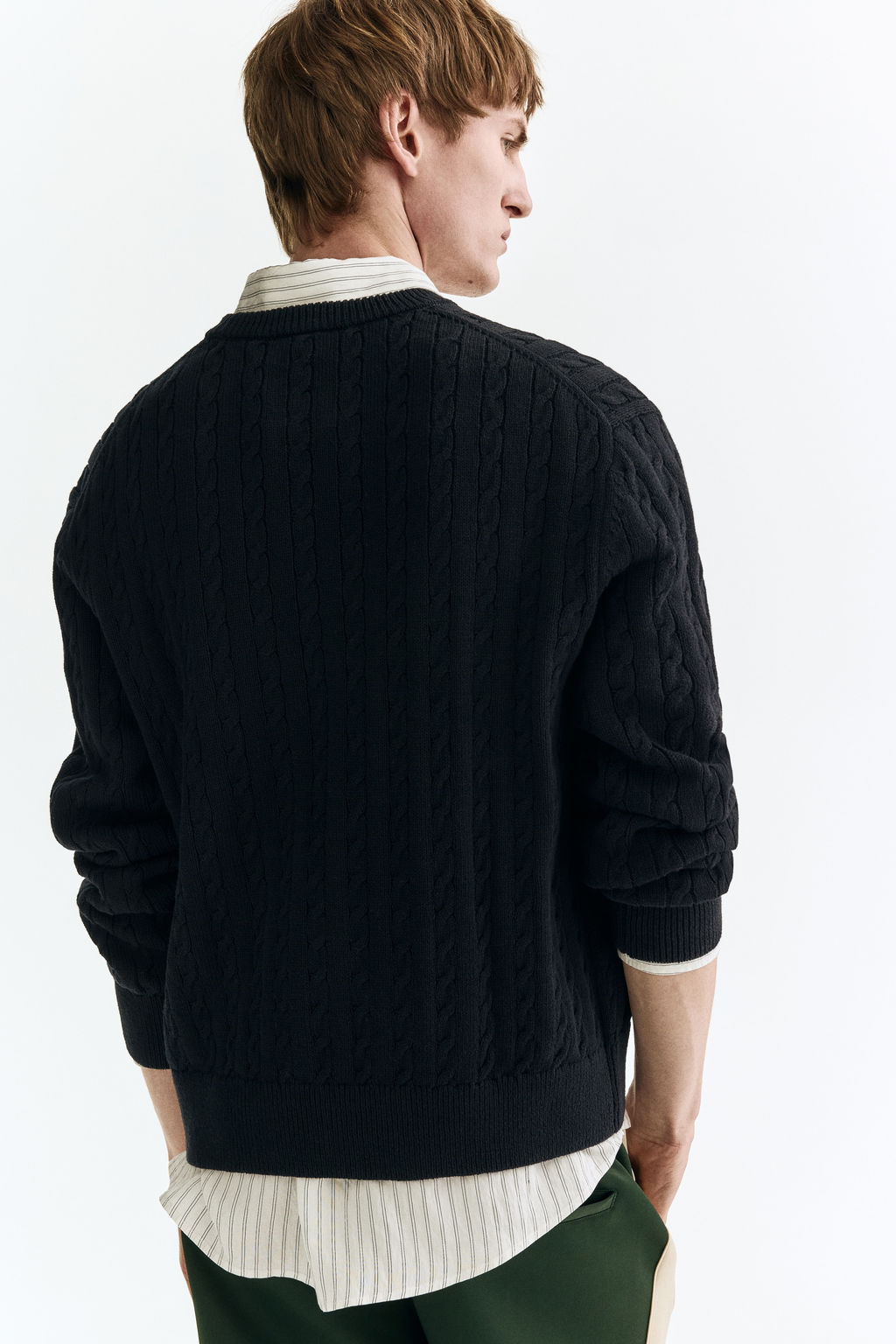 Jersey en punto trenzado Regular Fit - H&m фото 7