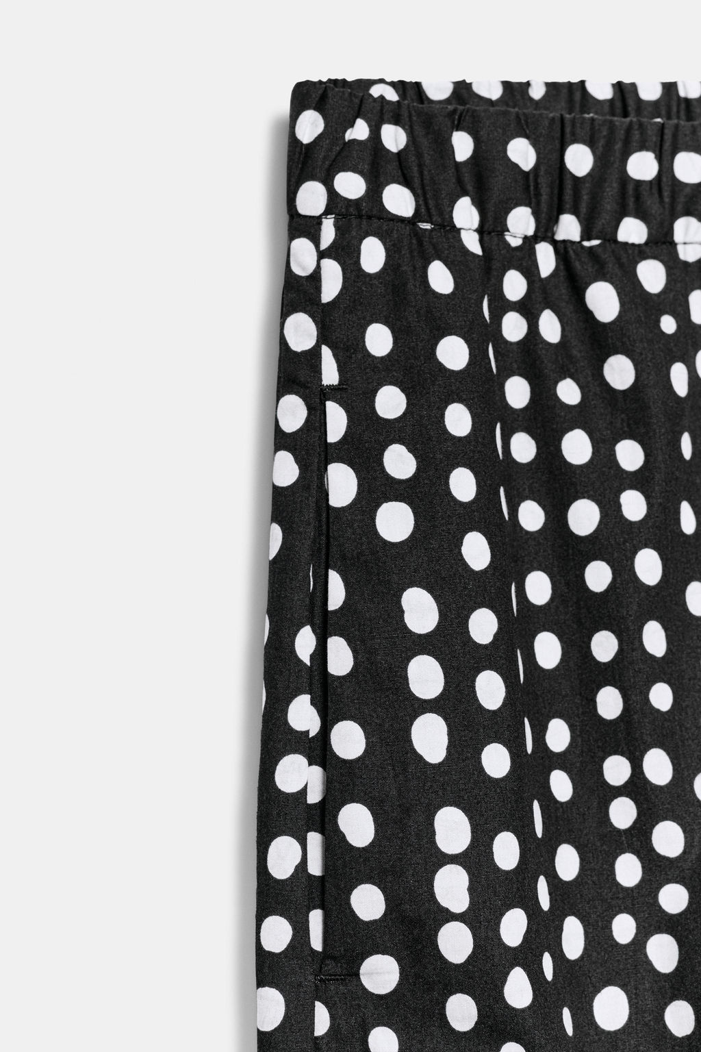 PANTAL?N PIJAMERO LUNARES ZW COLLECTION / Negro / Crudo - Zara фото 8