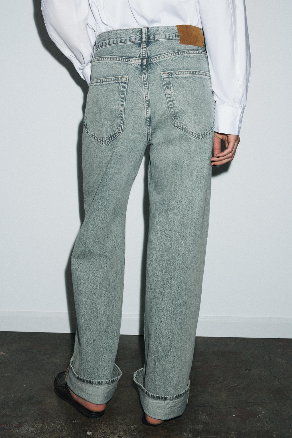 ZW COLLECTION MID-WAIST BAGGY JEANS - Zara фото 3