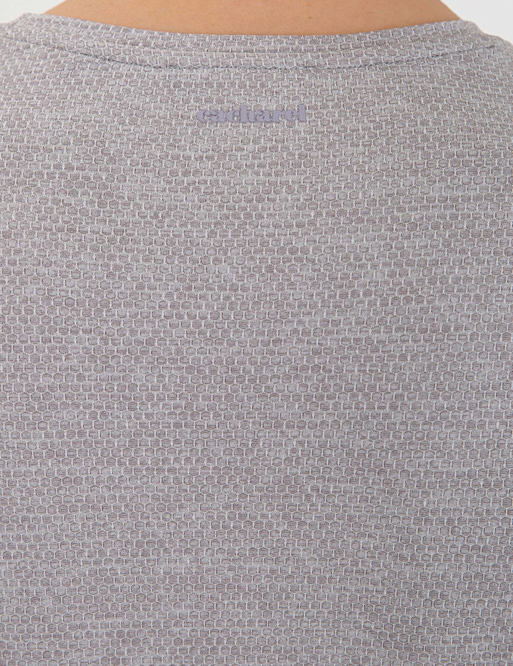 Серая футболка узкого кроя с круглым вырезом - Cacharel фото 12