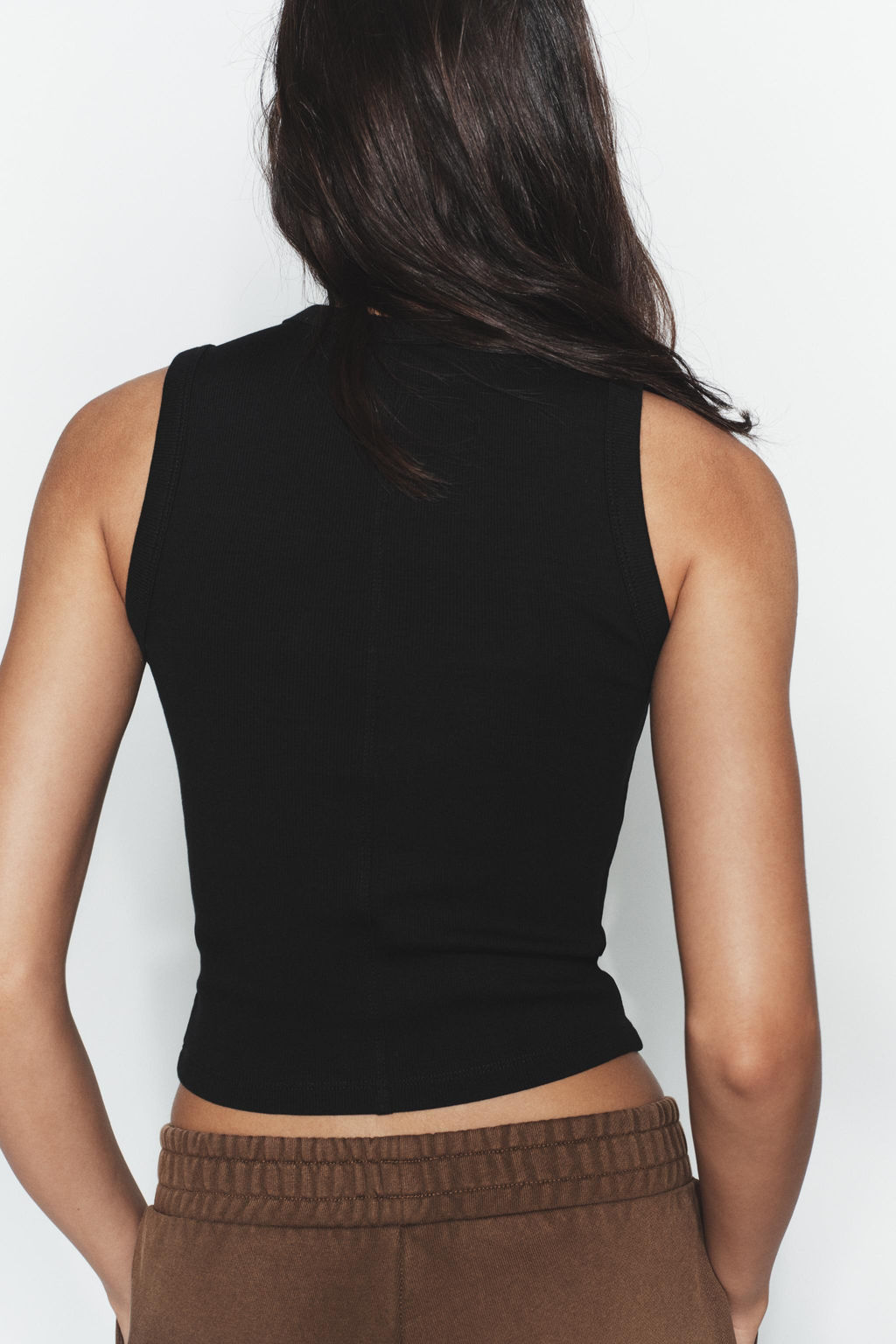 TOP RIB TIRANTES / Negro - Zara фото 4