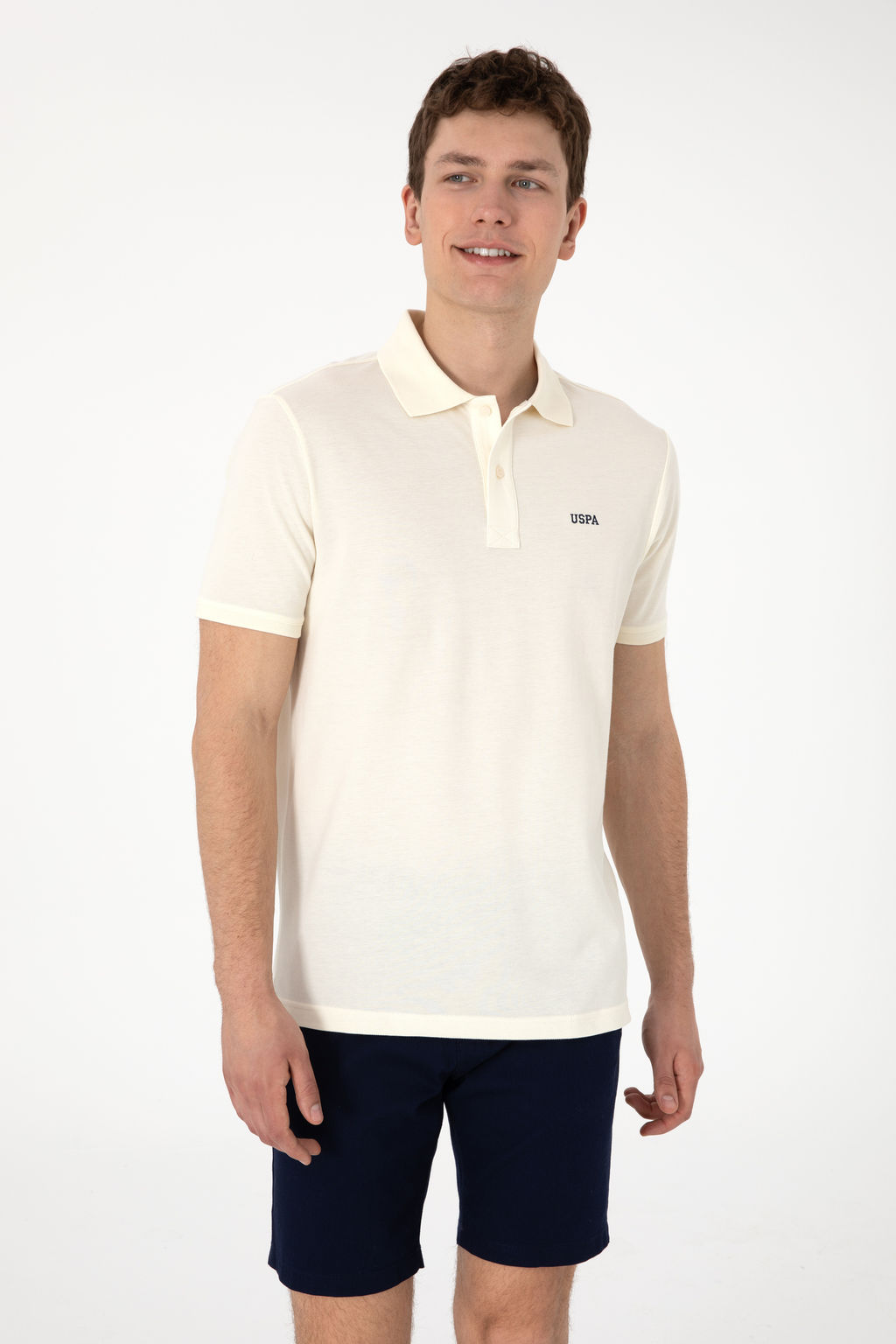 Erkek Regular Fit Polo Yaka Krem Basic Ti__rt Sepette S_rpriz _ndirim - U.s. polo assn фото 10
