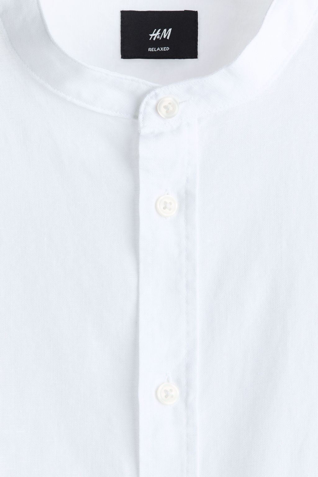 Camisa en mezcla de lino Relaxed Fit - H&m фото 5