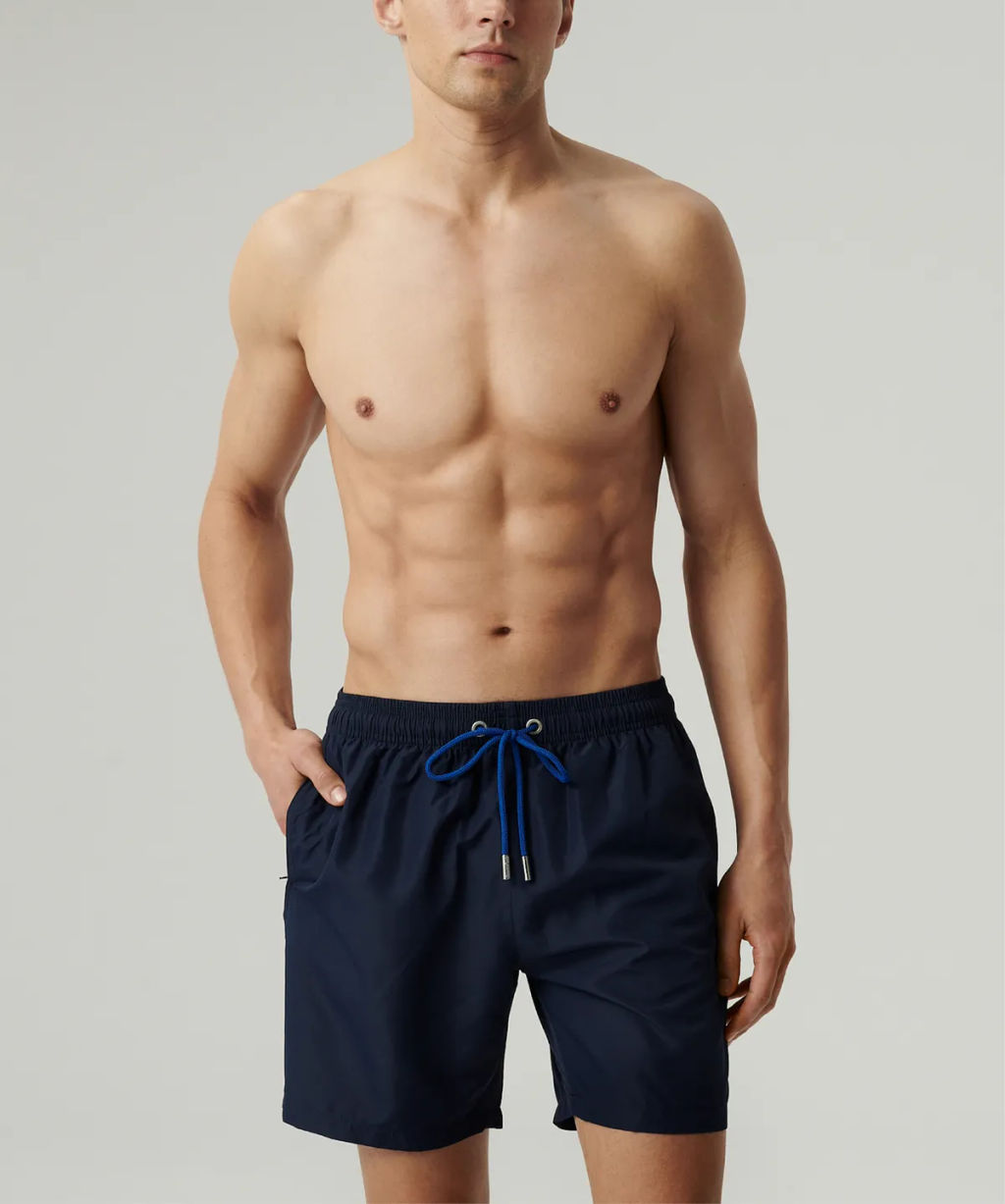 ATLANTIC KMB-223 Шорты мужские пляжные Fast Dry темно-синий