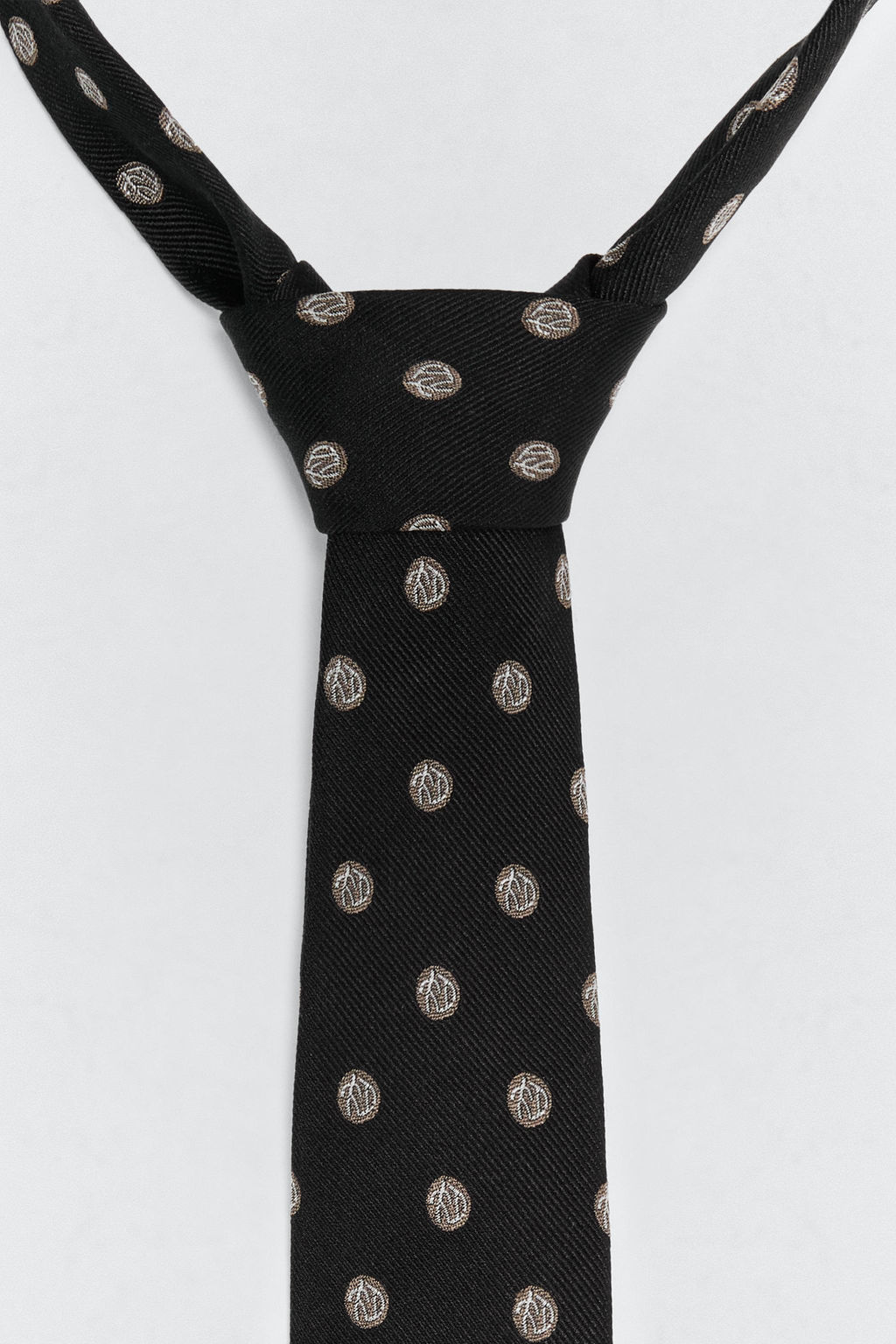 CORBATA SEDA LOGO SOSHIOTSUKI x ZARA / Negro  фото 5