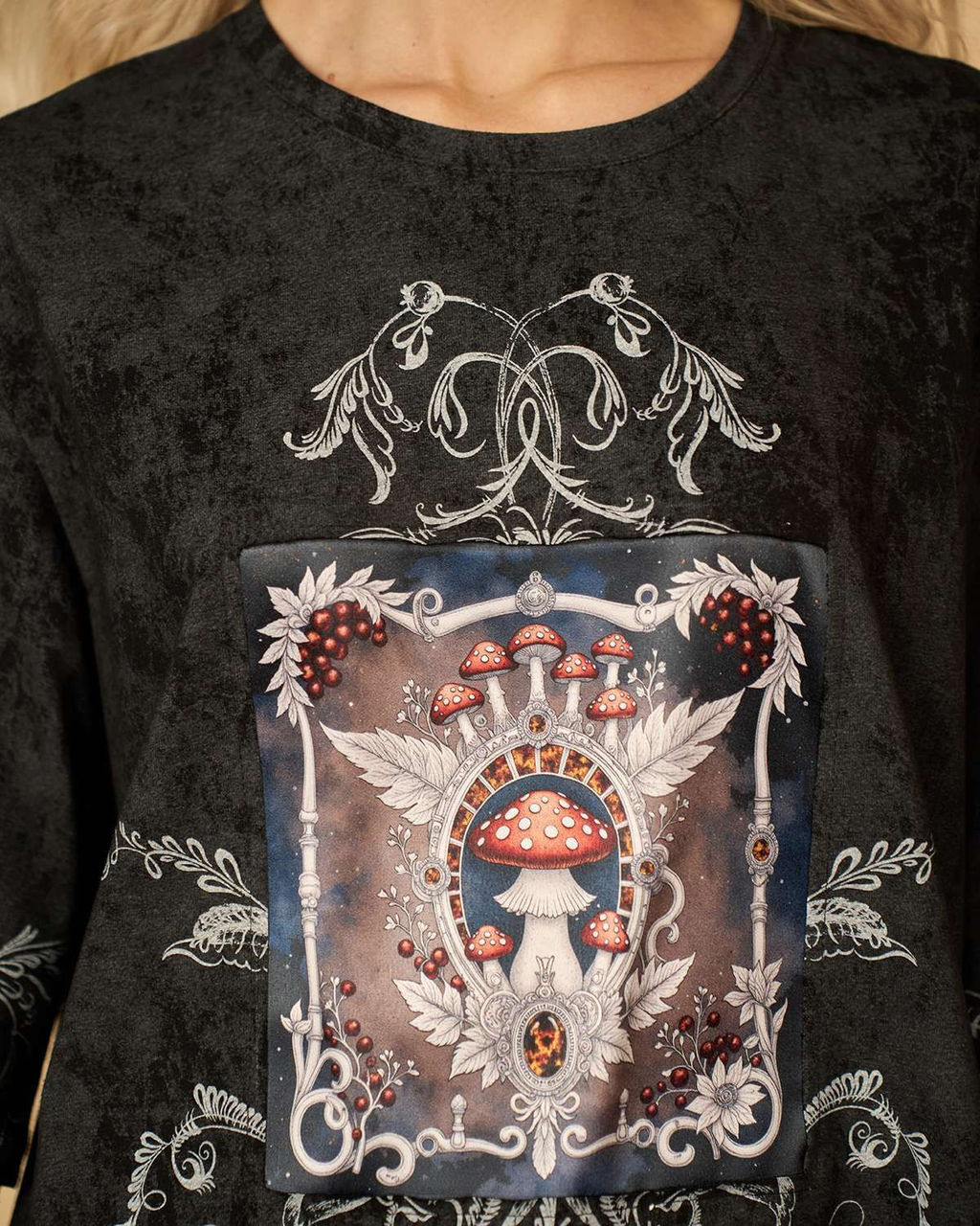 Футболка варёнка с шёлковой вставкой FRK001 - Sahar art lab фото 2