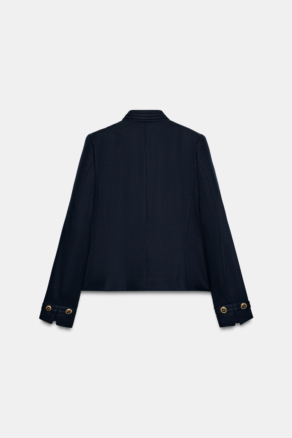 BLAZER ENTALLADA BOT?N DORADO / Marino - Zara фото 8