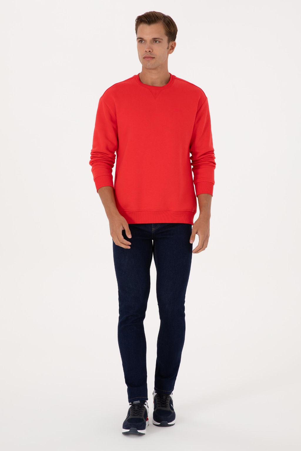 Erkek K_rm_z_ Basic Sweatshirt - U.s. polo assn фото 4