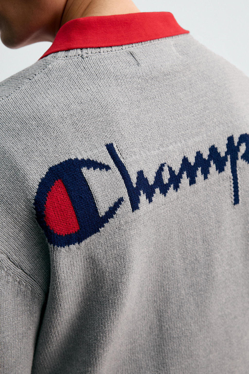 CHAMPION ® X ZARA STRIPED PATCH SWEATER  фото 7