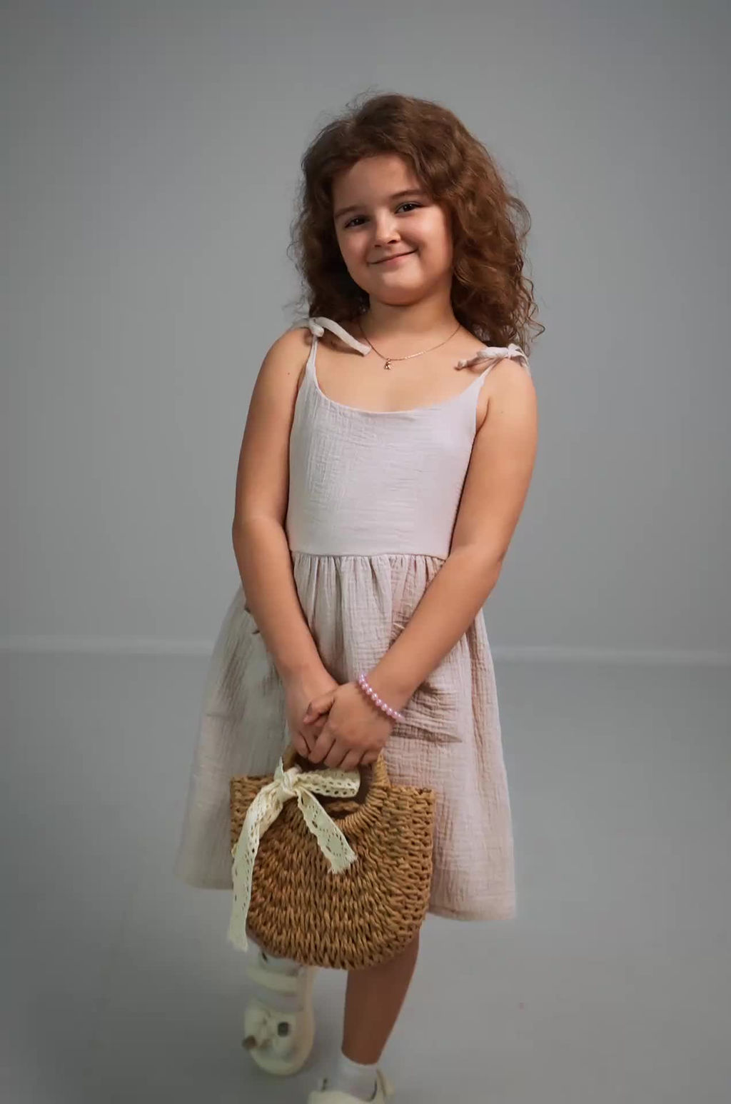 Платье для девочки из муслина Happyfox