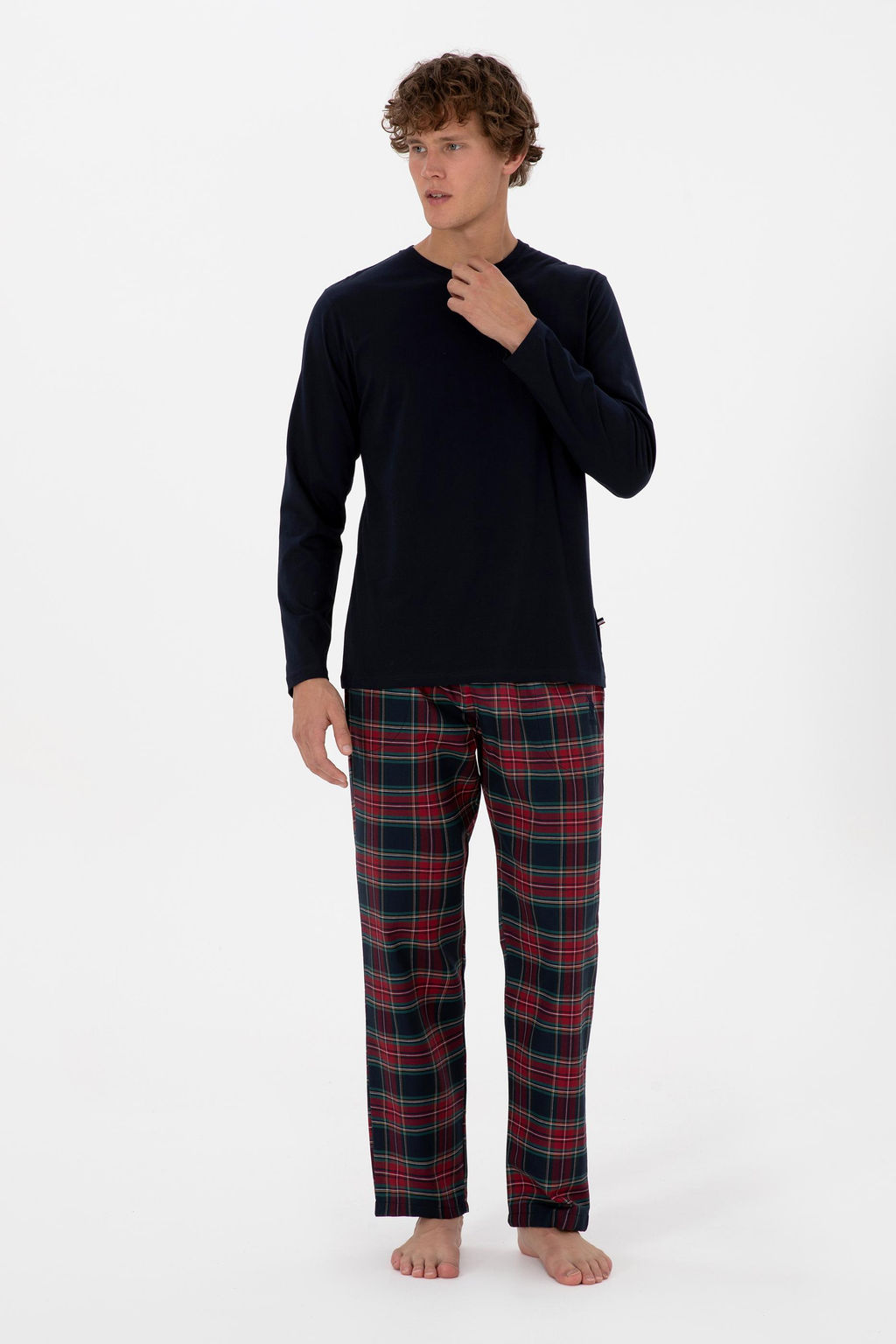 Erkek Lacivert Pijama Tak_m_ Sepette S_rpriz _ndirim - U.s. polo assn фото 4