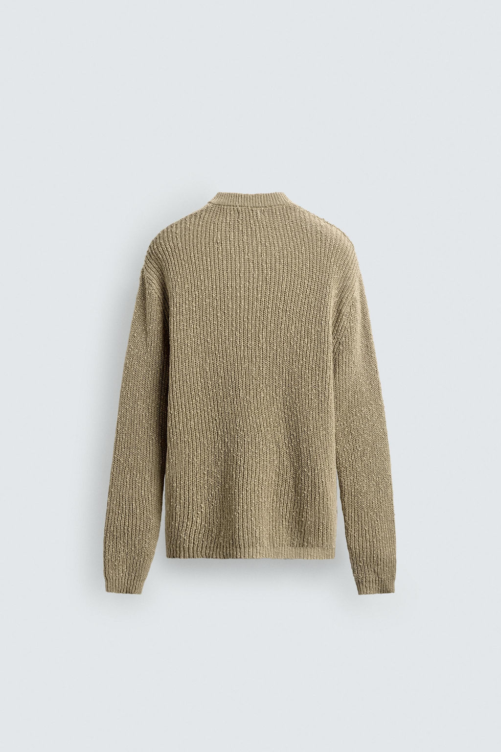 IRREGULAR TEXTURED V-NECK JUMPER - Zara фото 8