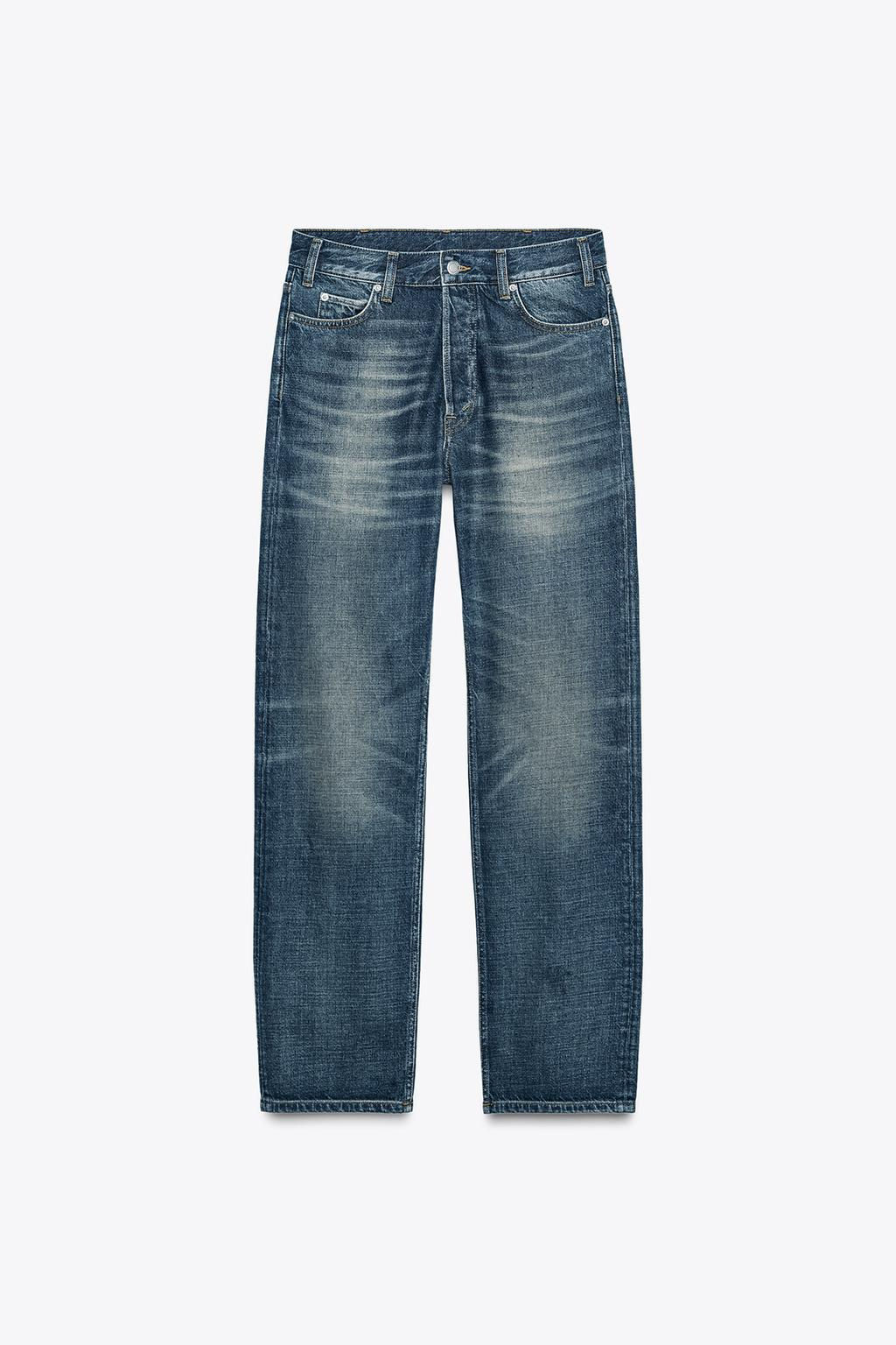 ZW COLLECTION RELAXED FIT MID-RISE JEANS - Zara фото 4