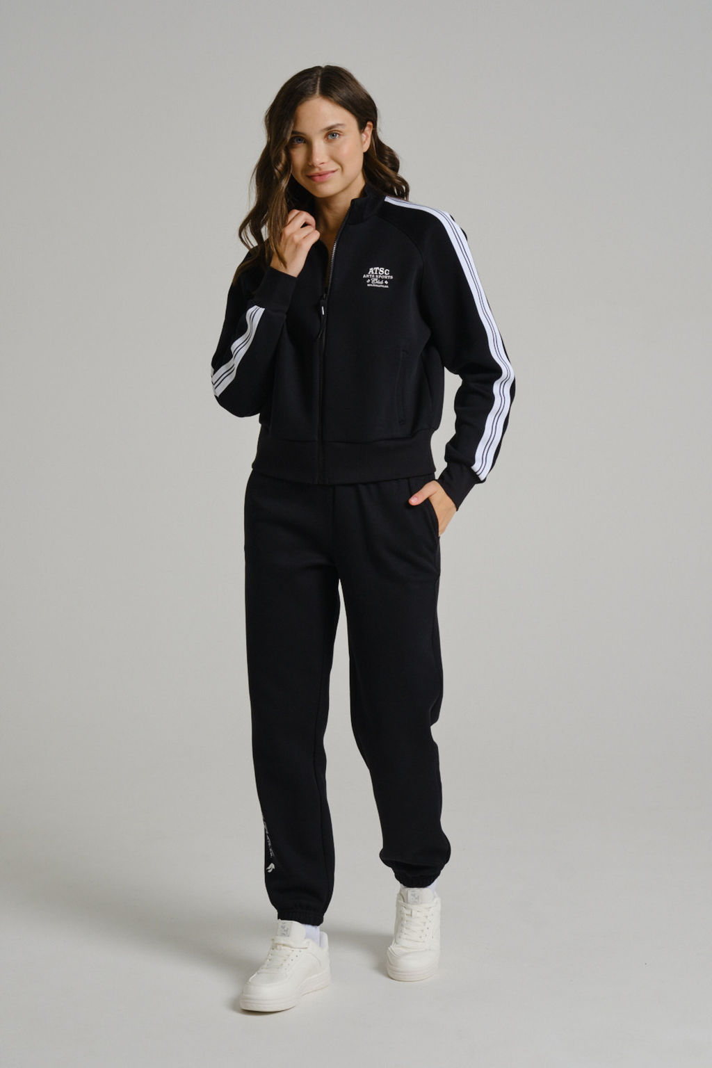 Олимпийка Черный ATSC Knit Track Top