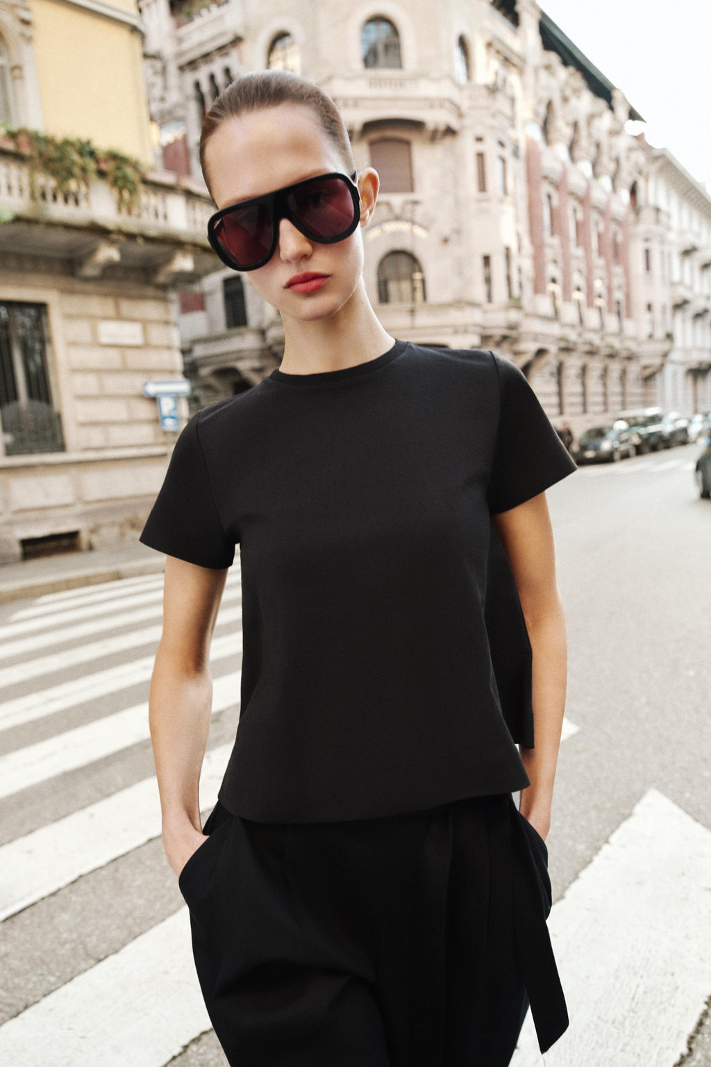 CAMISETA MANGA CORTA / Carb?n - Zara фото 2