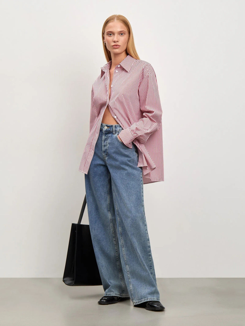 Рубашка в полоску - Emka фото 5