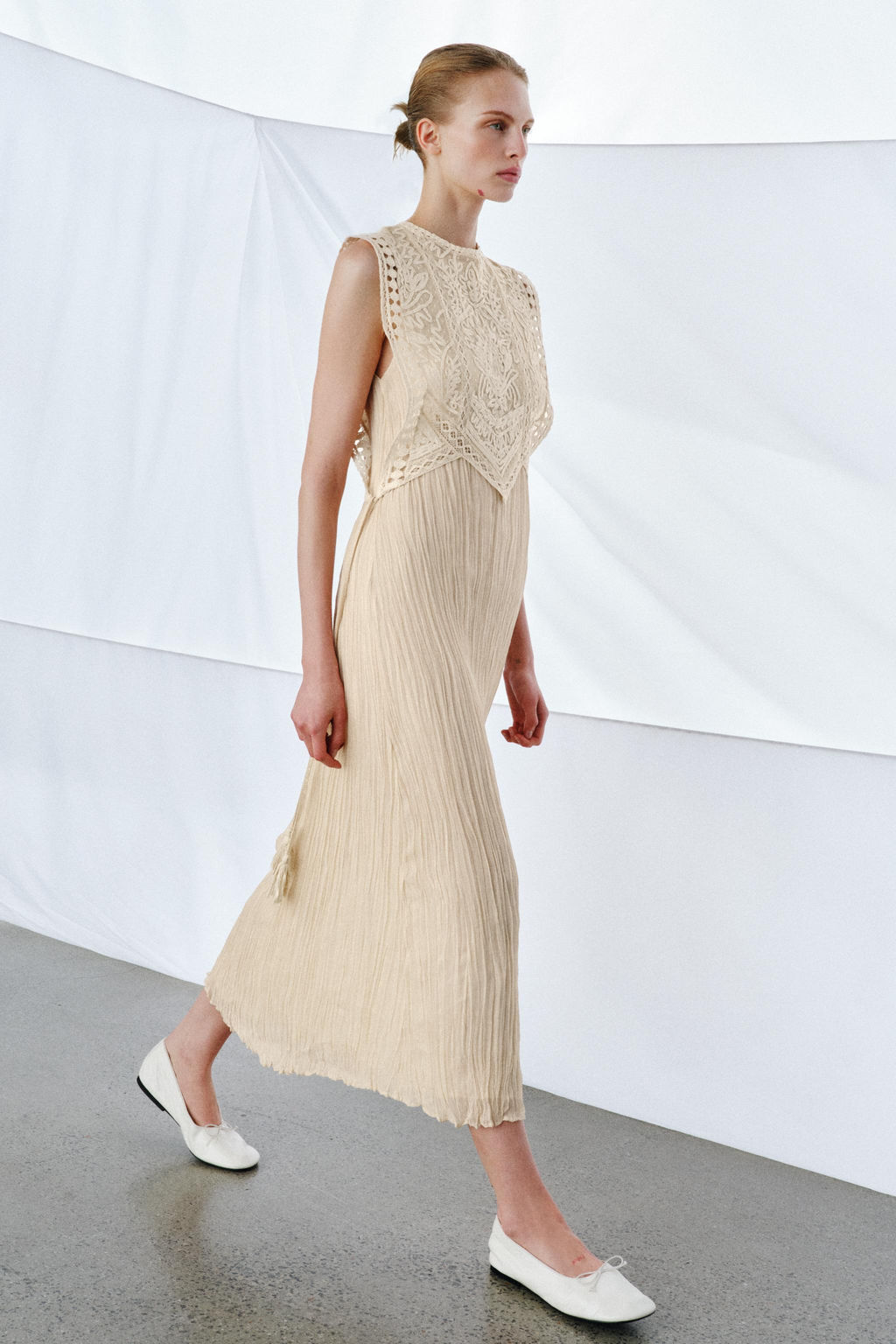 ZW COLLECTION COMBINED DRESS WITH DETACHABLE OVERLAY - Zara фото 2