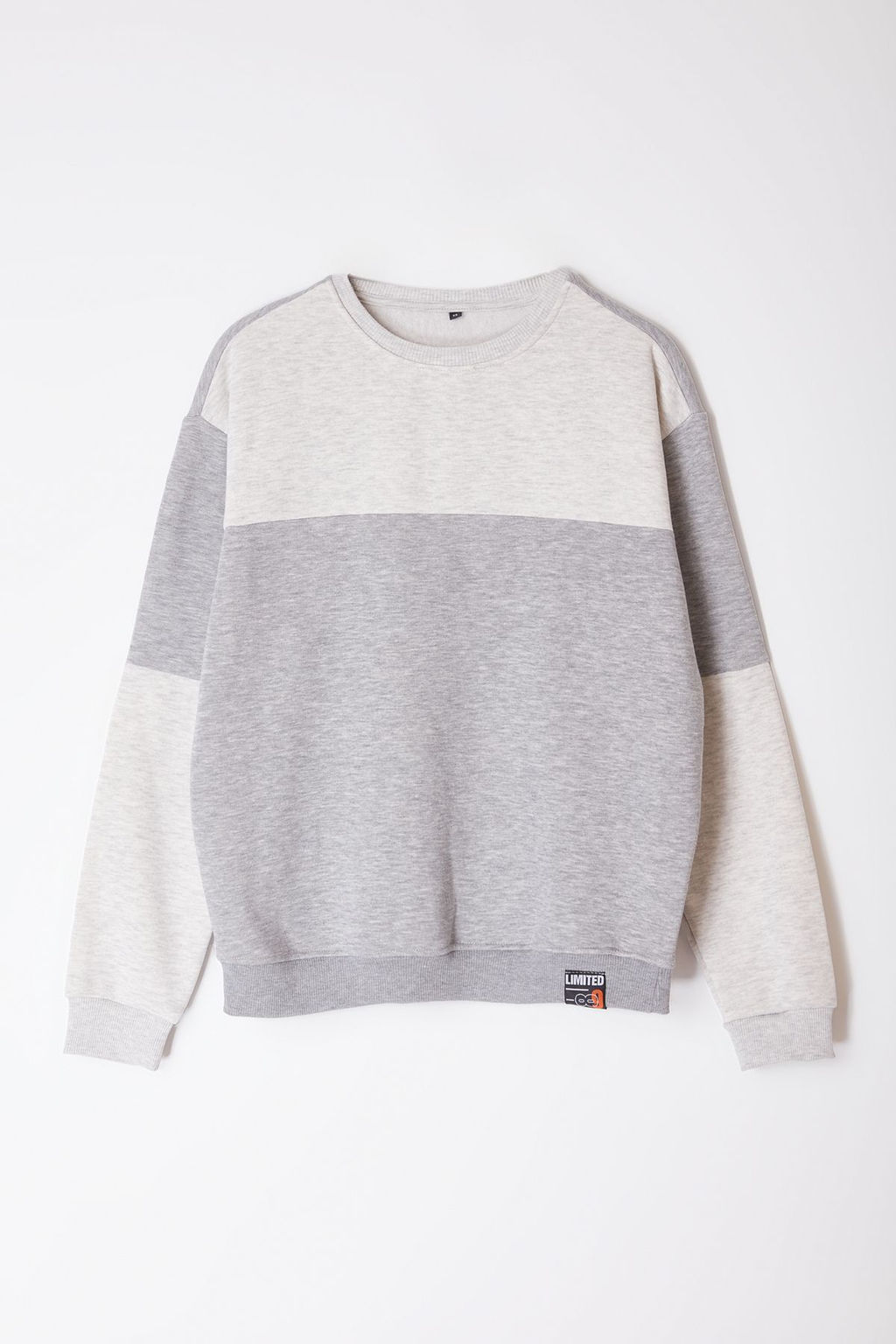 TRENDYOL MAN Lacivert Oversize/Genis Kesim Renk Bloklu Ici Polarl? Basic Sweatshirt TMNAW25SW00013 - Trendyolmilla фото 15