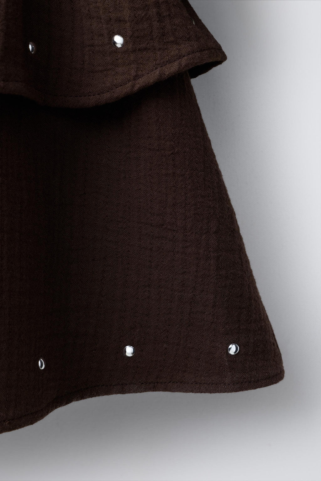 TEXTURED DRESS WITH RUFFLES AND STUDS - Zara фото 4