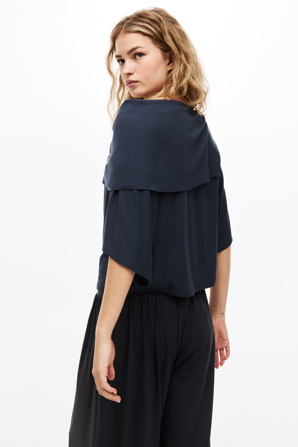 Cape-detail jersey top - H&m фото 8
