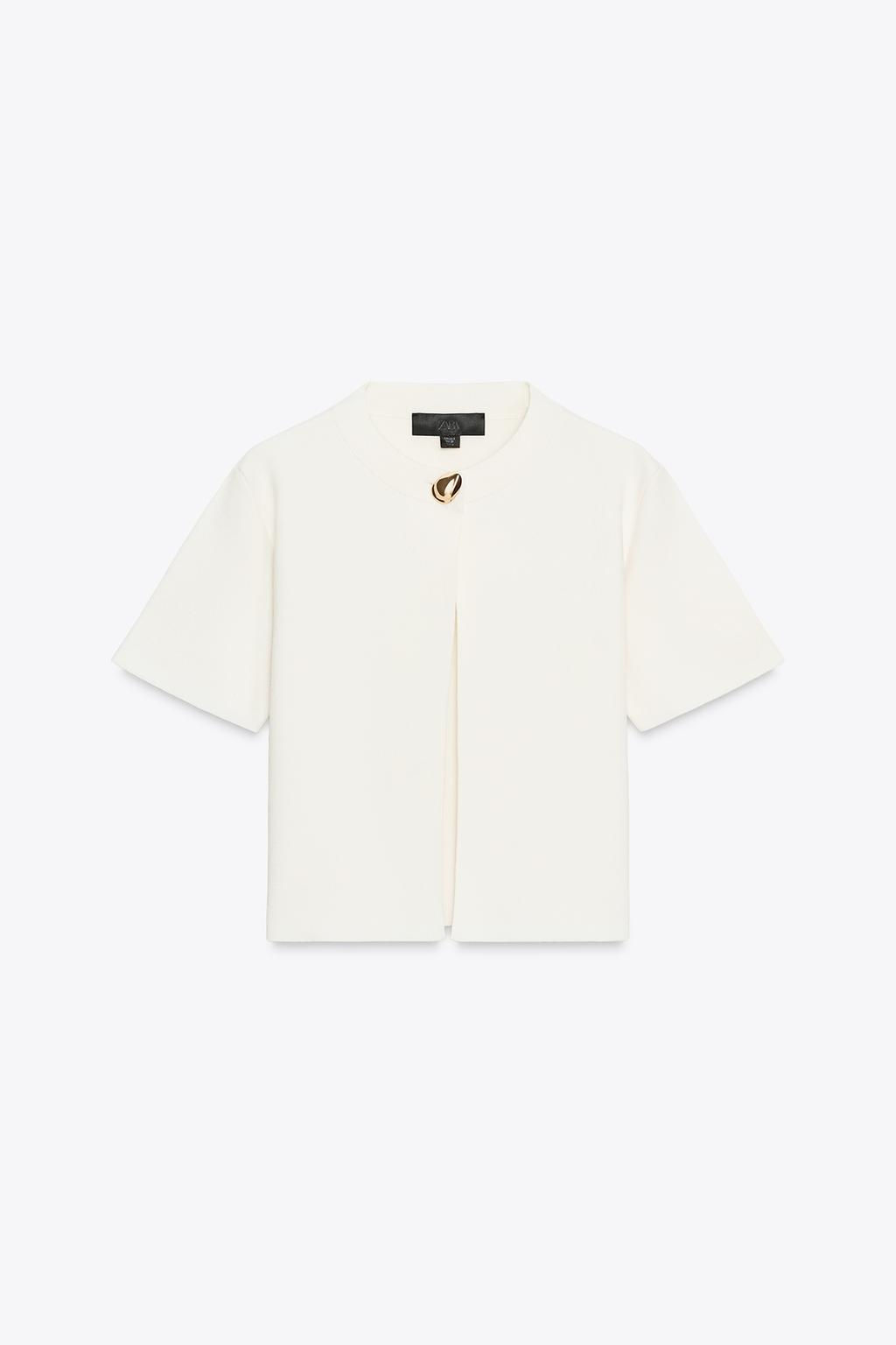 SHORT SLEEVE CARDIGAN - Zara фото 4
