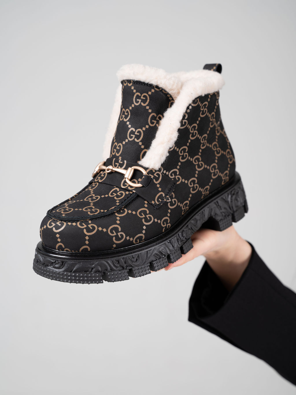 Ботинки EDART 307. PODYUM141 bl. черный гуччи/шерсть - Ed'art фото 9