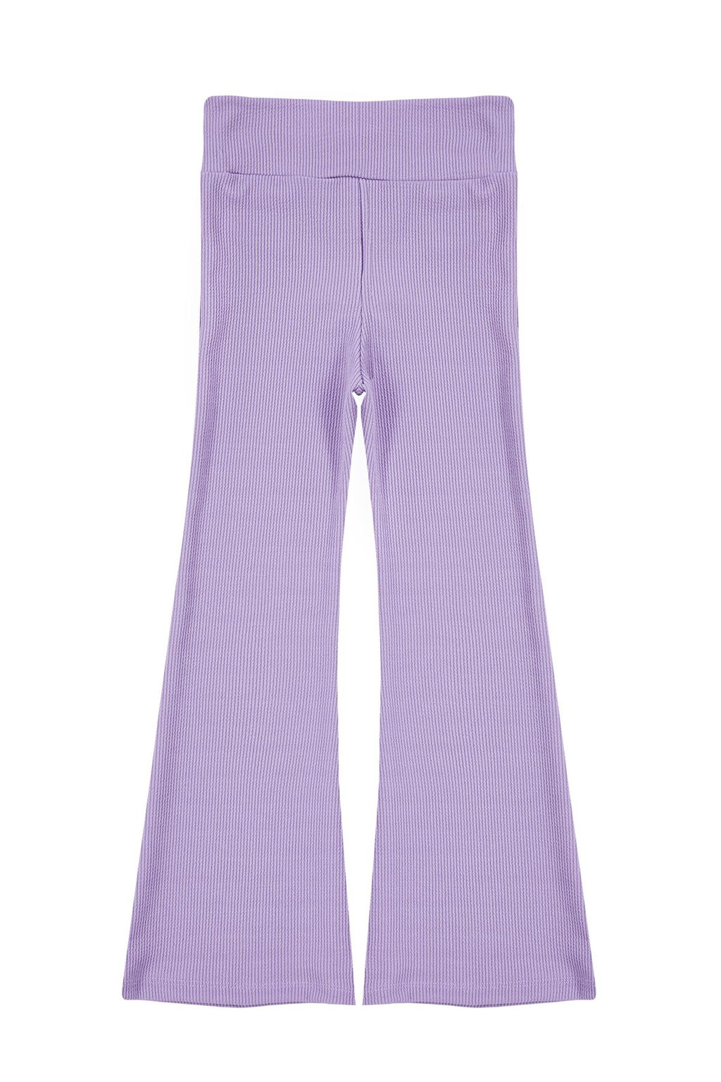 Lila Duz/Basic Flare/Ispanyol Paca K?z Cocuk Esnek Orme Tayt TKDSS24TA00007
