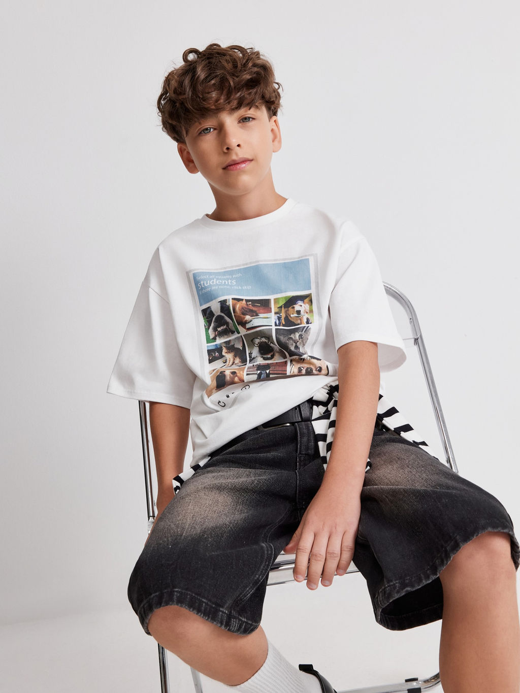 ACOOLA / Футболка детская для мальчиков Undomiel белый  фото 5