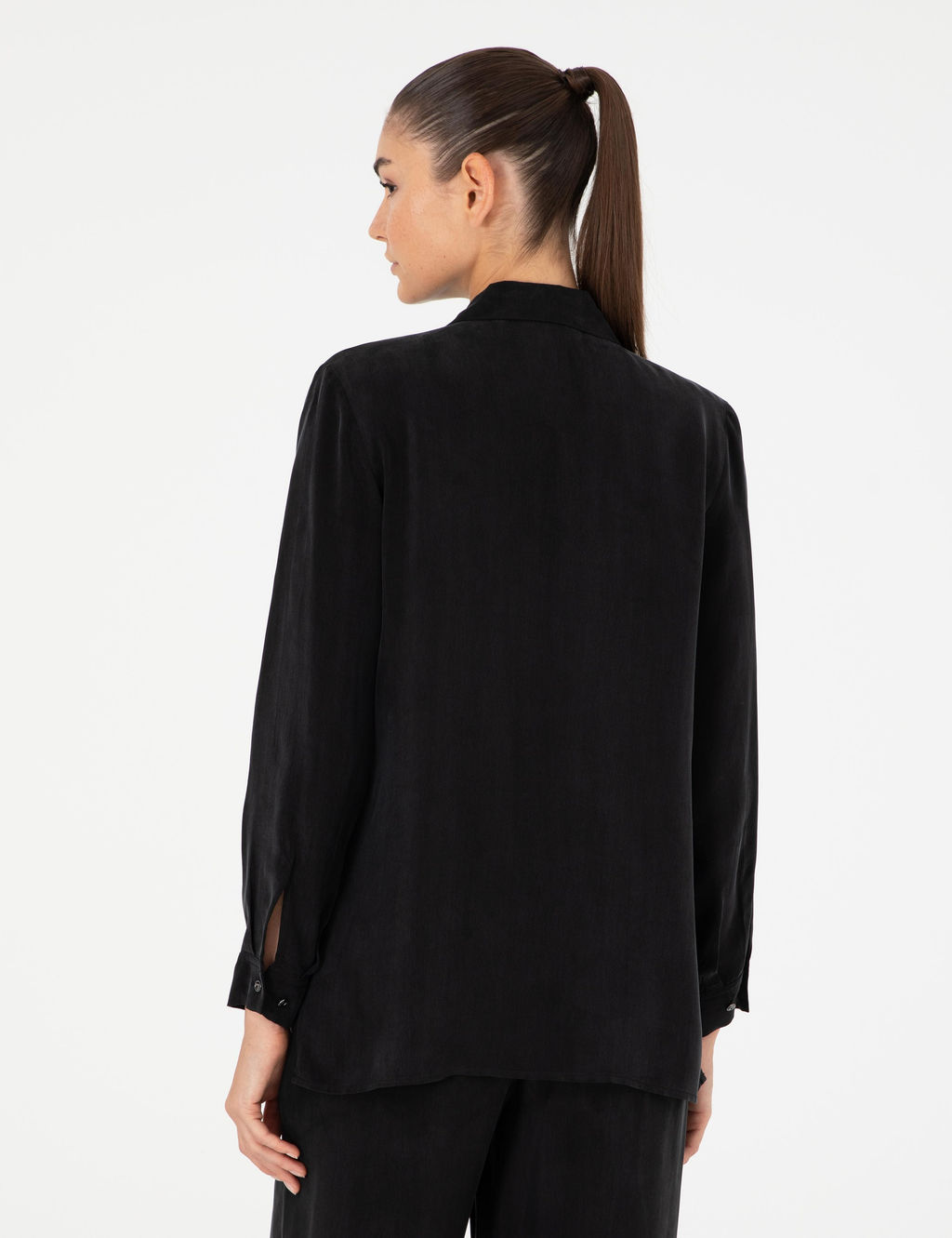 Siyah Comfort Fit Uzun Kollu G_mlek - Pierre cardin фото 5