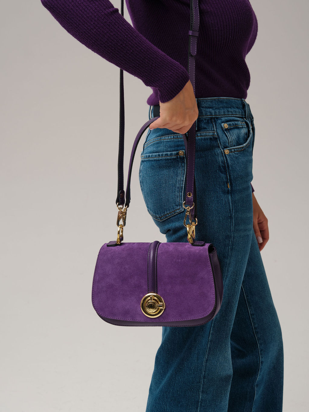 Кросс-боди сумка Azaro 30805 фиолетовая орхидея