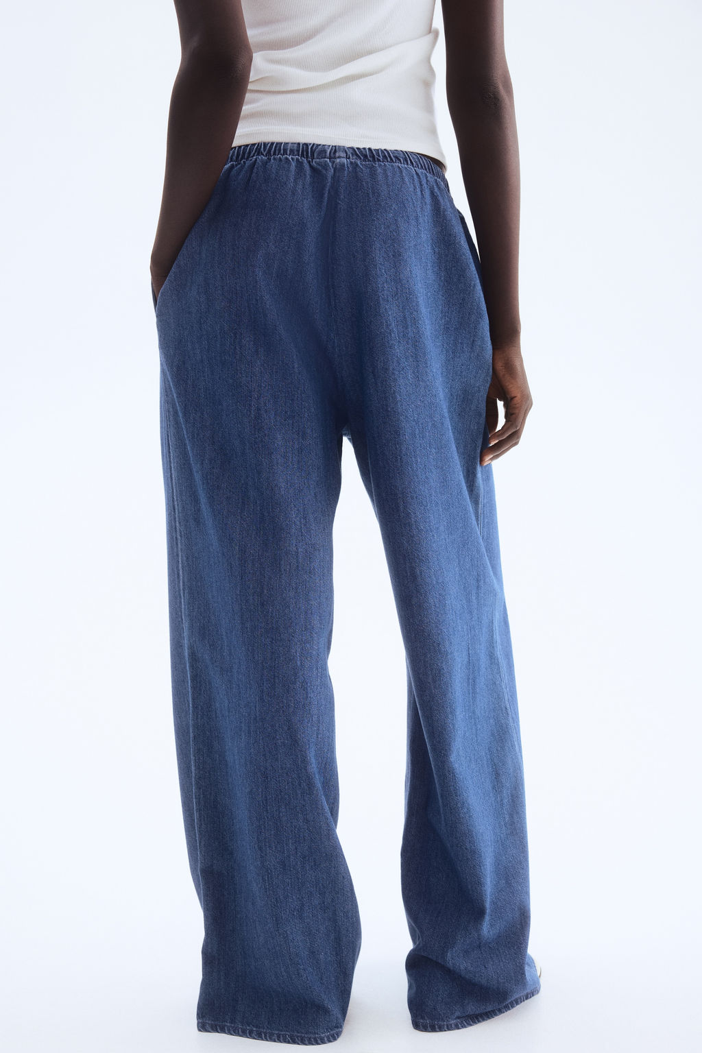 Pantal?n denim con cord?n de ajuste Feather Soft - H&m фото 6