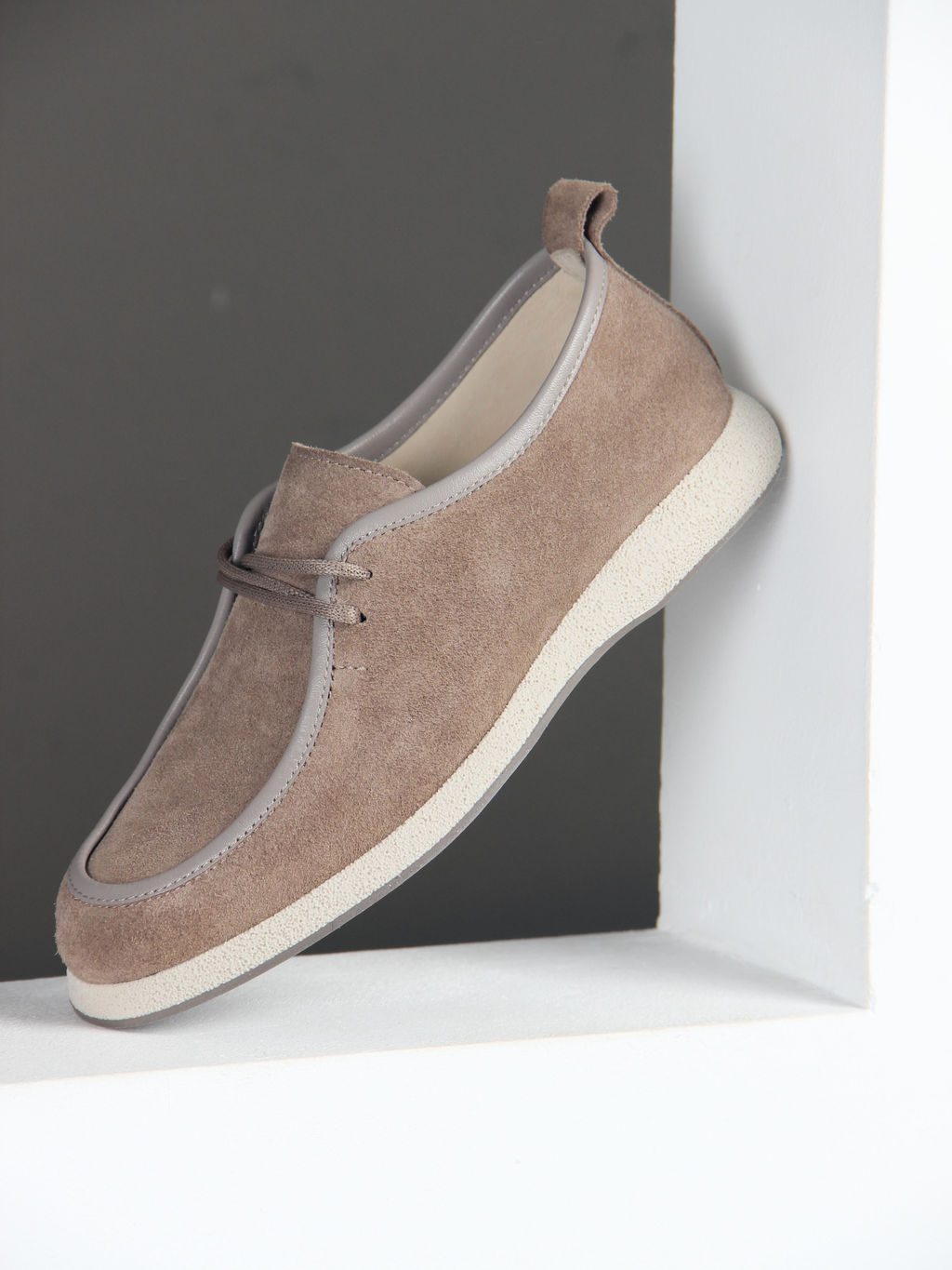 Мокасины 191.1607be. коричневый капучино замша