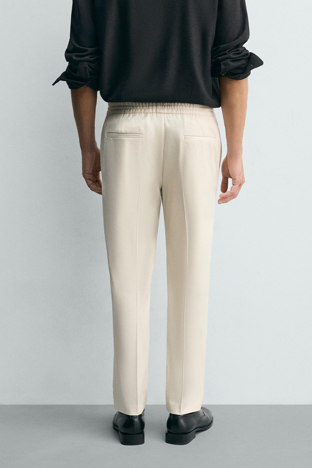 PANTAL?N CINTURA JOGGER CONFORT / Crudo medio - Zara фото 12