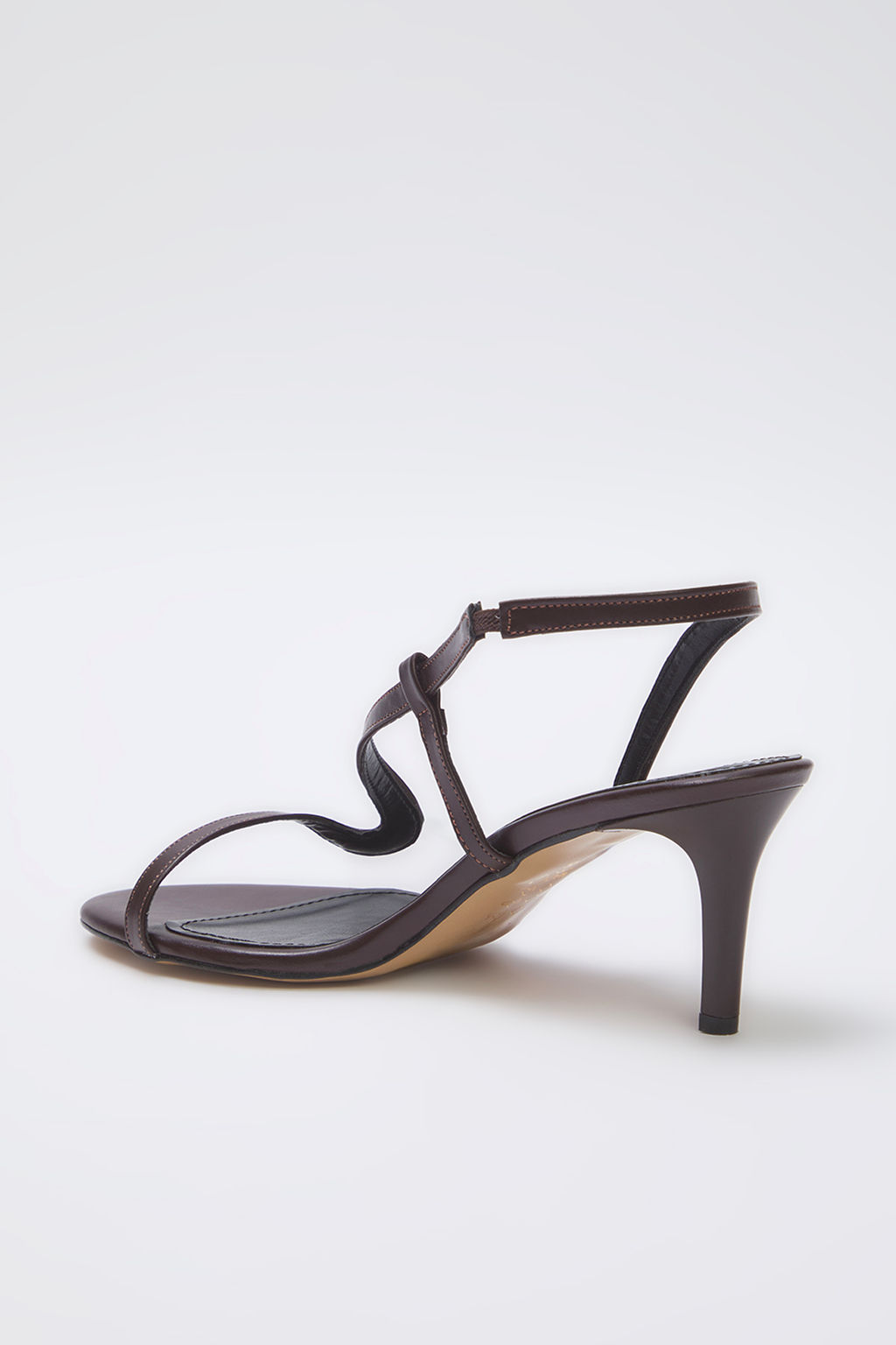 Trendyol Shoes Koyu Kahverengi Badem Burun Kad?n Ince Topuklu Sandalet TAKSS25TO00070 - Trendyolmilla фото 6