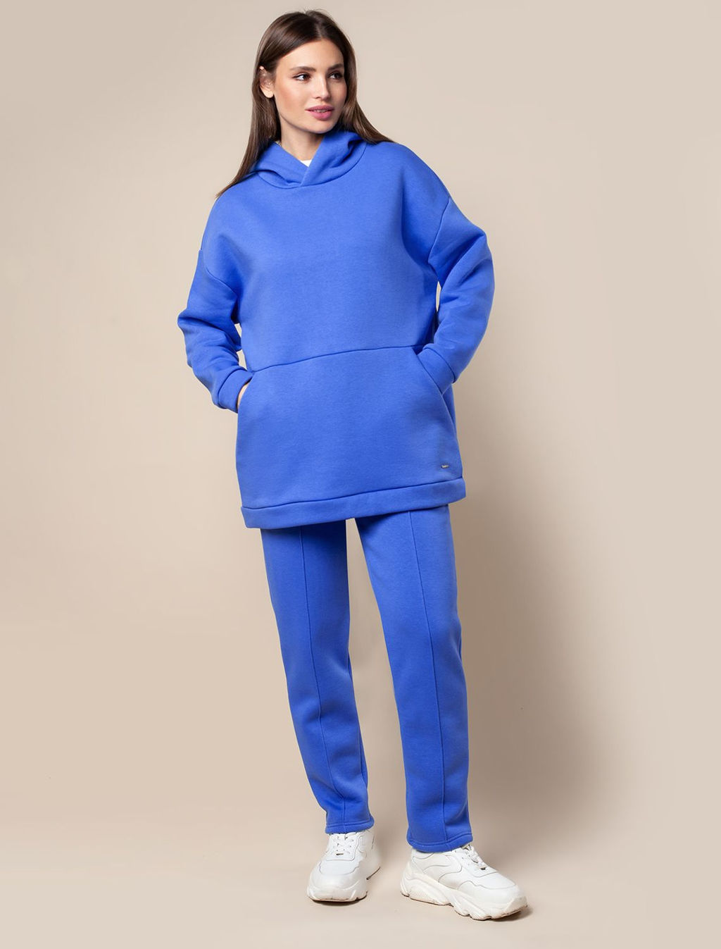 Свободное худи из футера-трехнитки с начесом