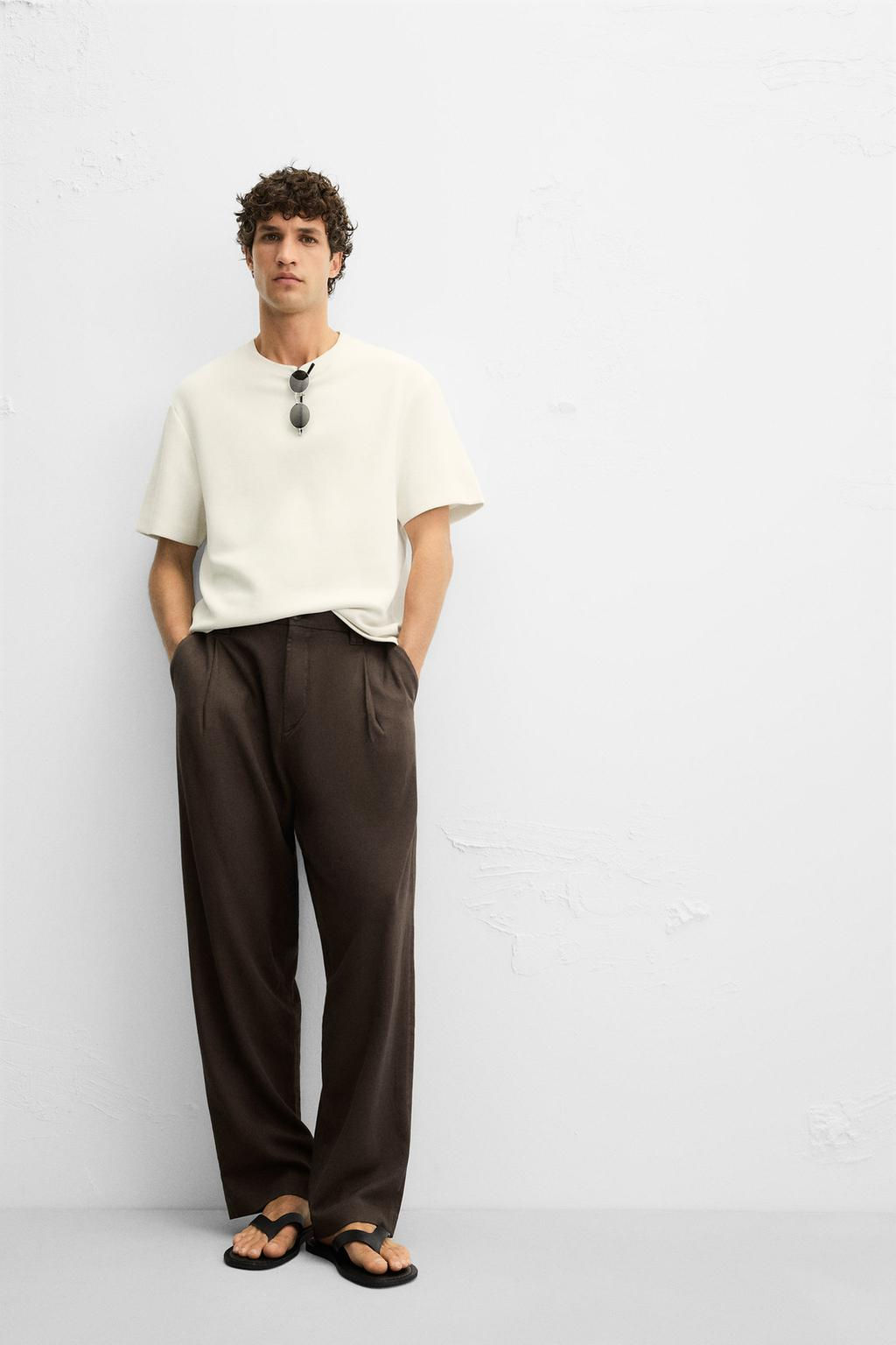 PLEATED FLOWING TROUSERS - Zara фото 7