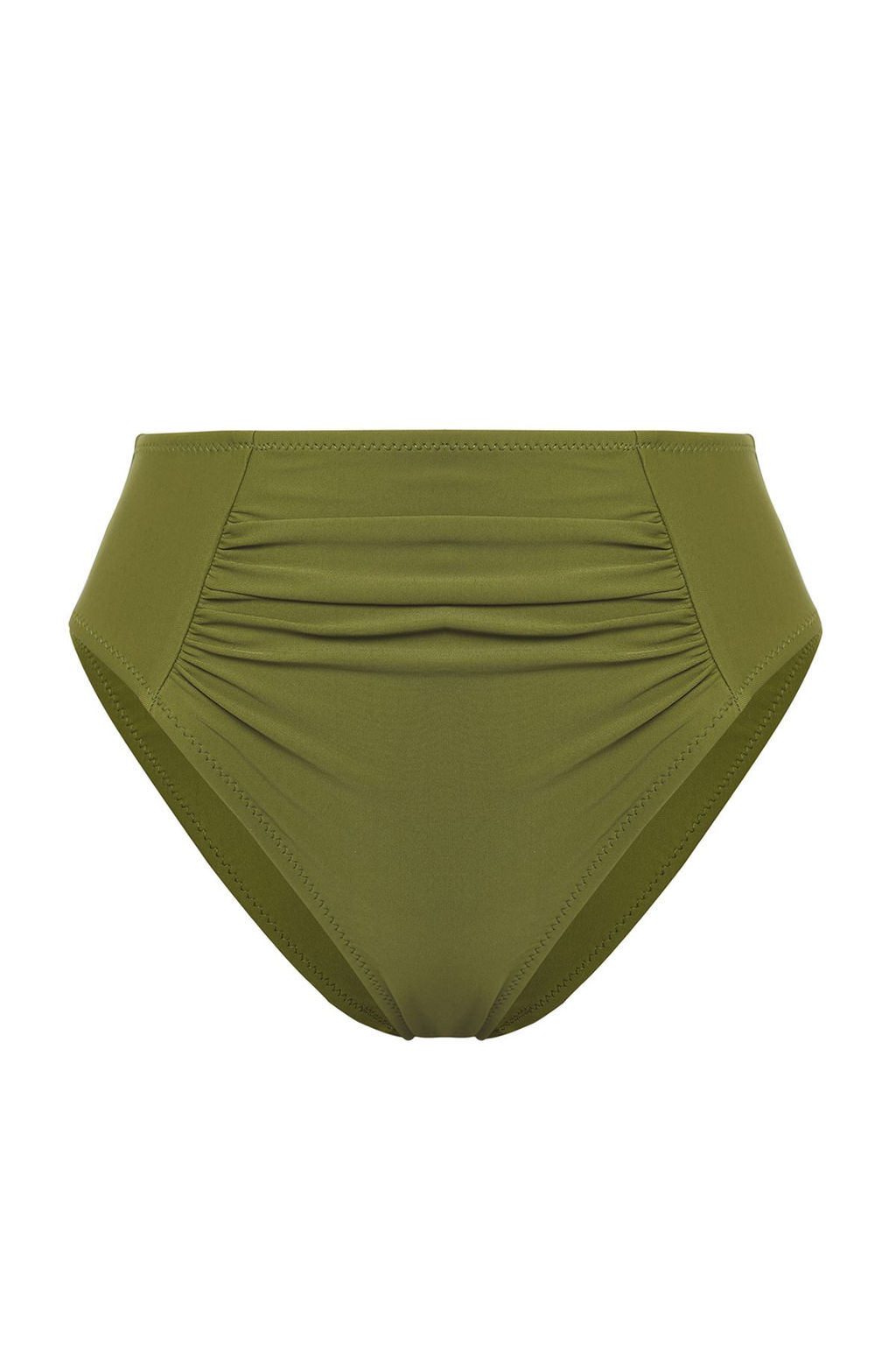 TRENDYOLMILLA Siyah Yuksek Bel Drapeli Regular Bikini Alt? TBESS25BA00030  фото 17