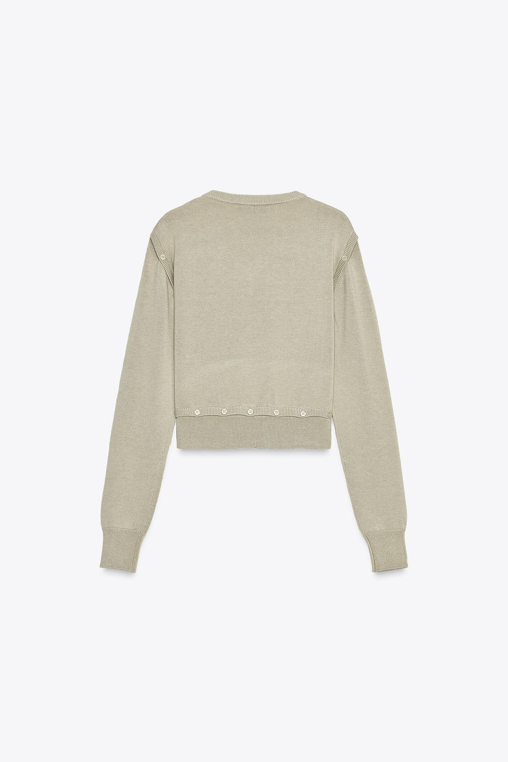 BUTTON DETAIL KNIT SWEATER - Zara фото 8