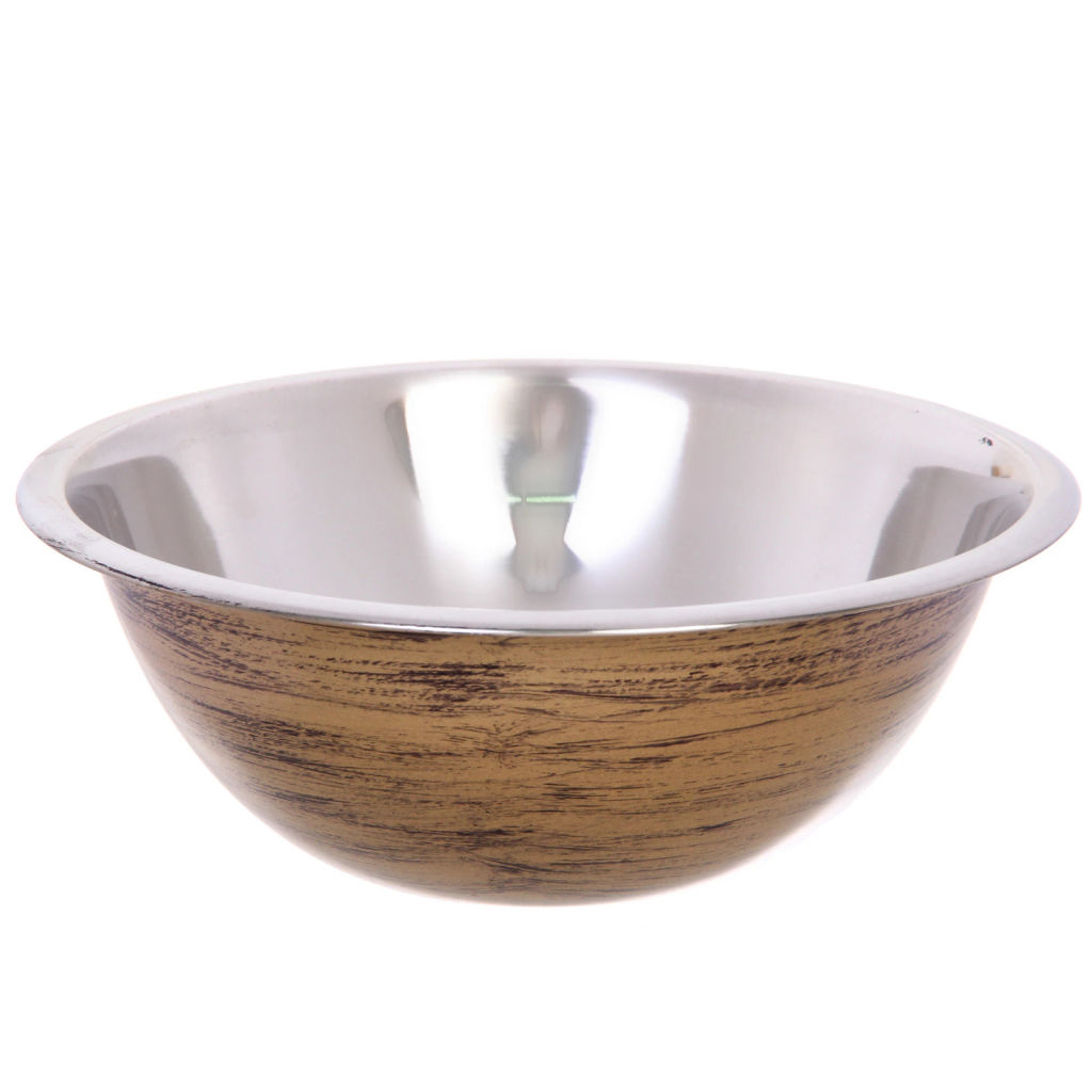 Миска из нержавеющей стали 2л 24см цвет Антик